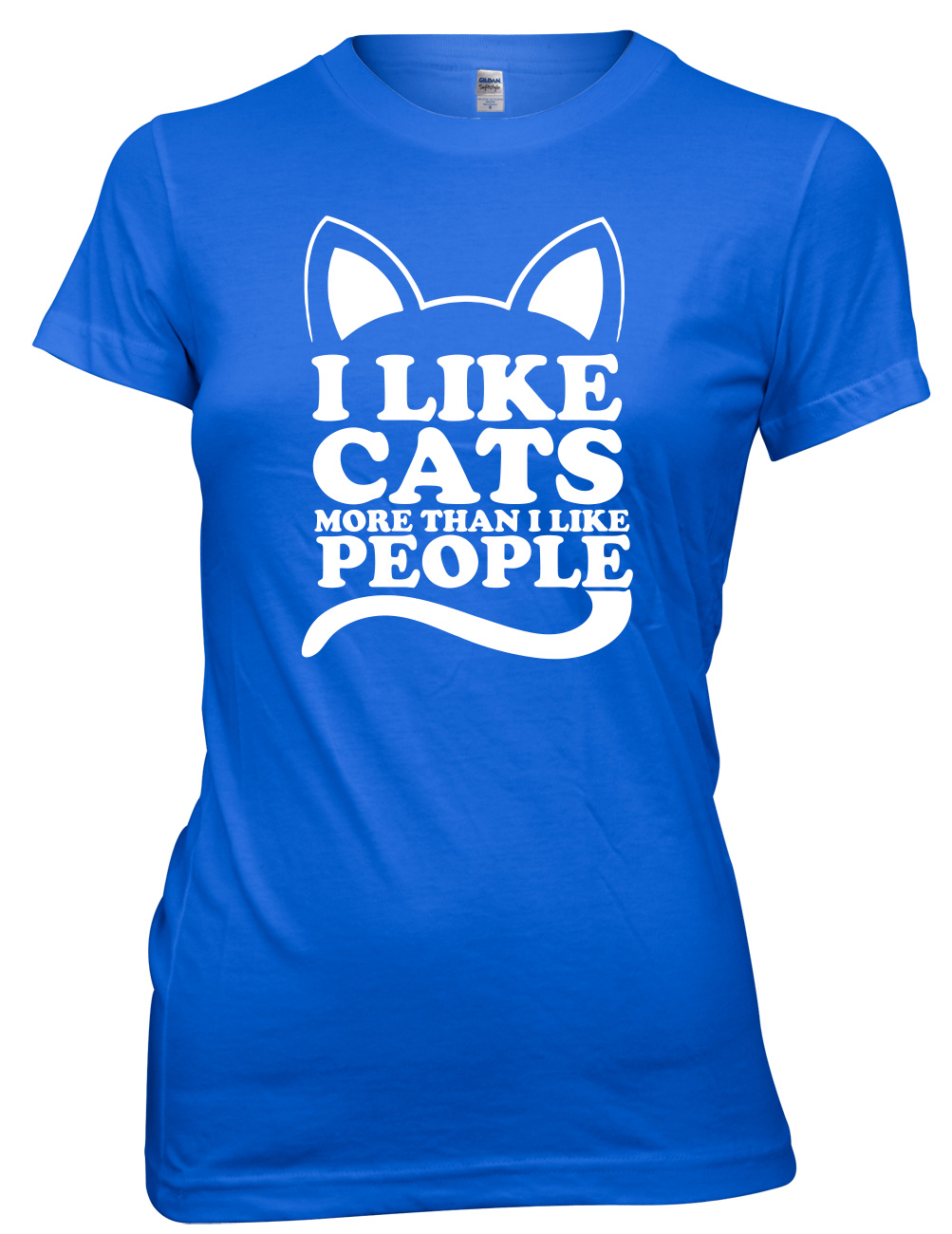 I Like Cats More Than I Like People Women Ladies Funny T-shirt | eBay