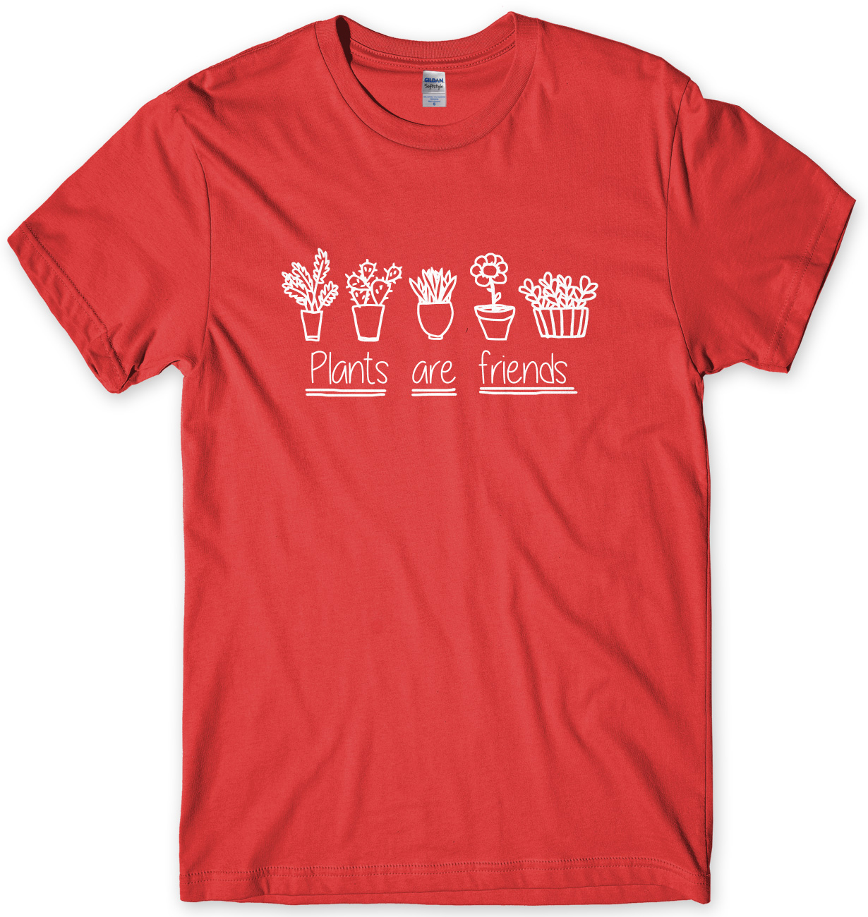 Camiseta unisex divertida Plants Are Friends para hombre - Imagen 4 de 10