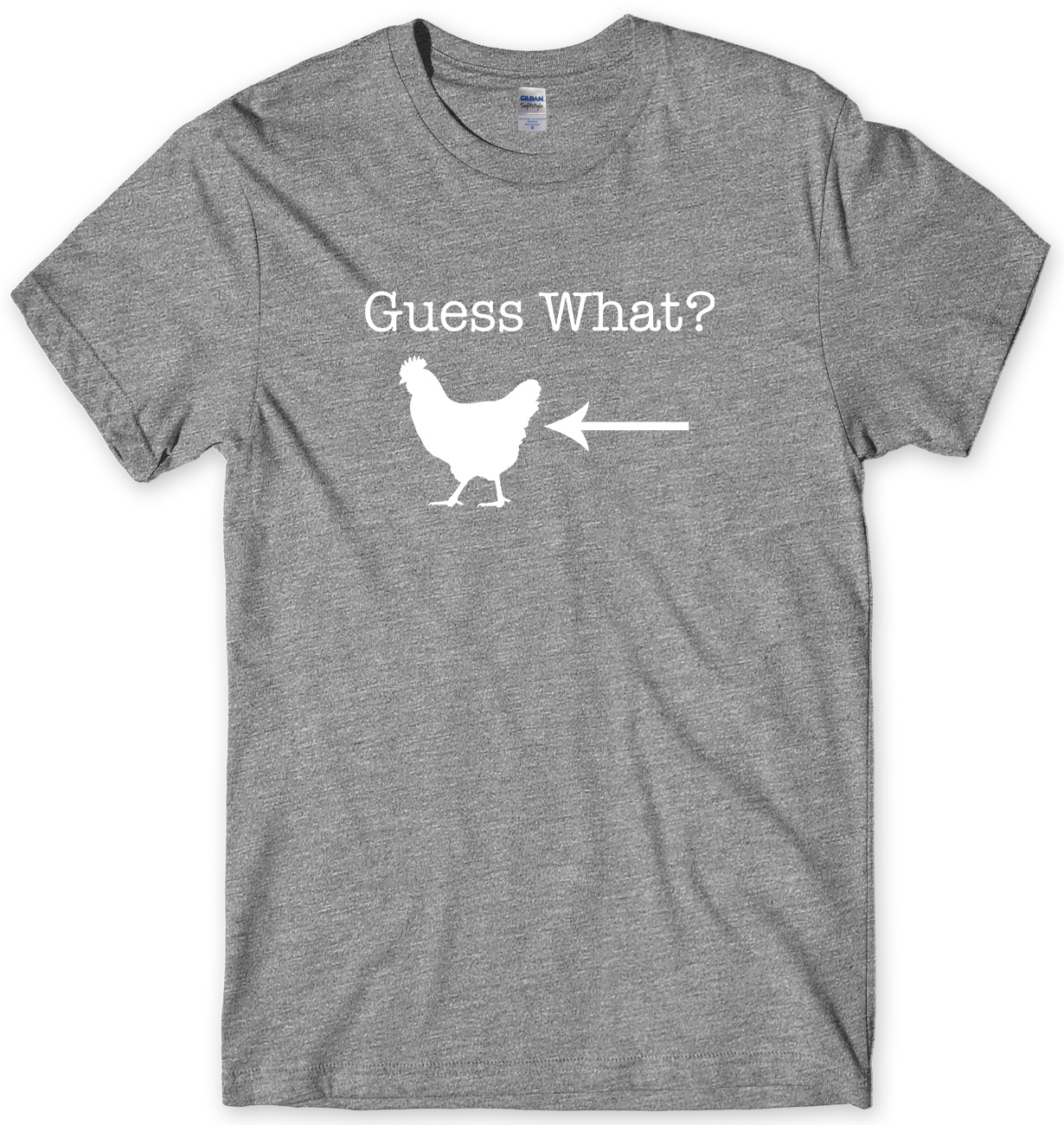 Adivina qué? Divertida camiseta unisex para hombre Chicken Butt - Imagen 6 de 10