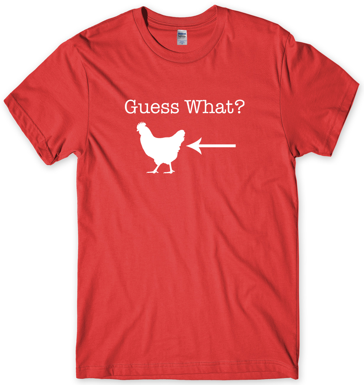 Adivina qué? Divertida camiseta unisex para hombre Chicken Butt - Imagen 4 de 10