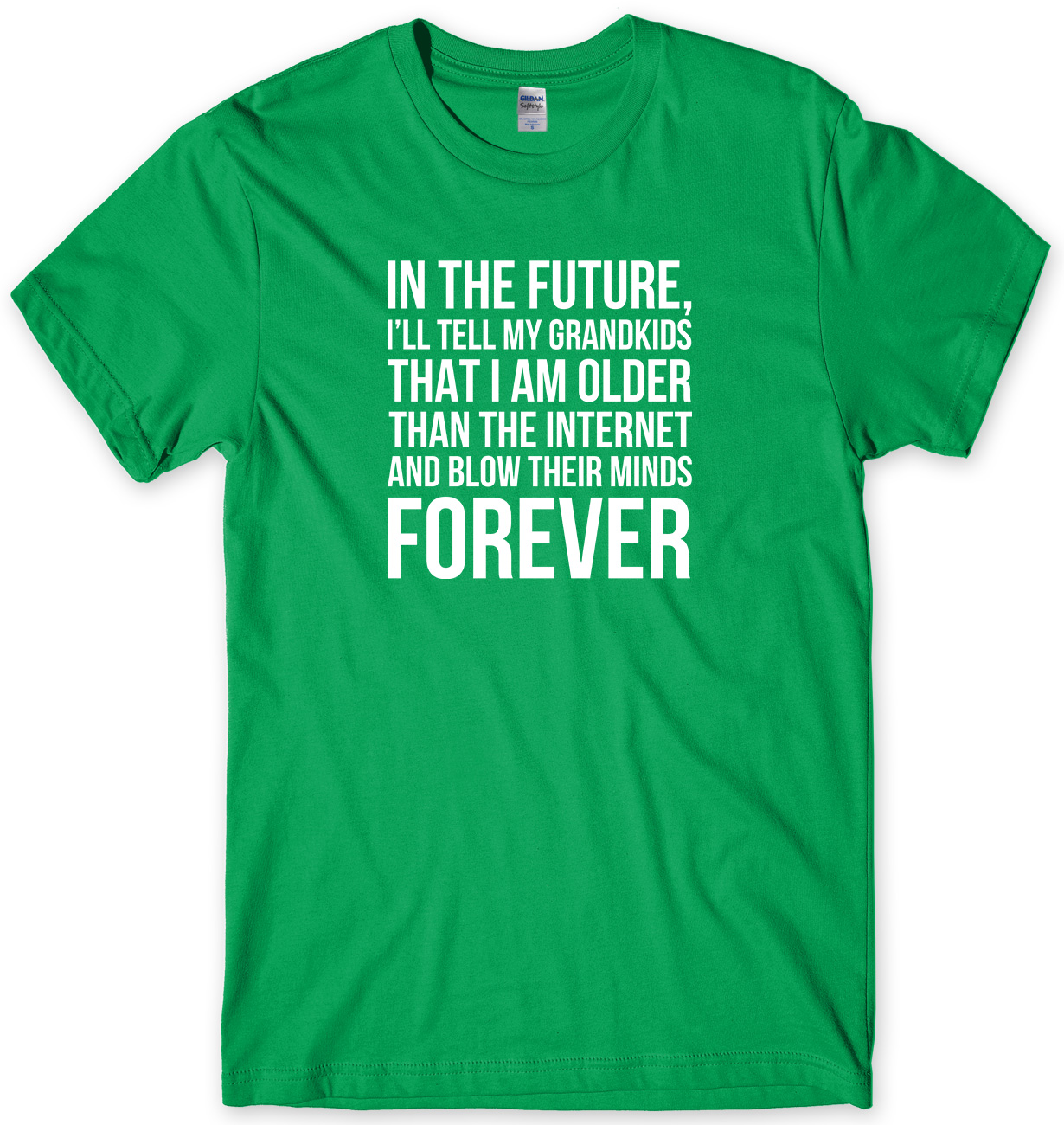 In The Future I Am Older Than The Internet Mens Funny Unisex T-Shirt - Picture 5 of 10