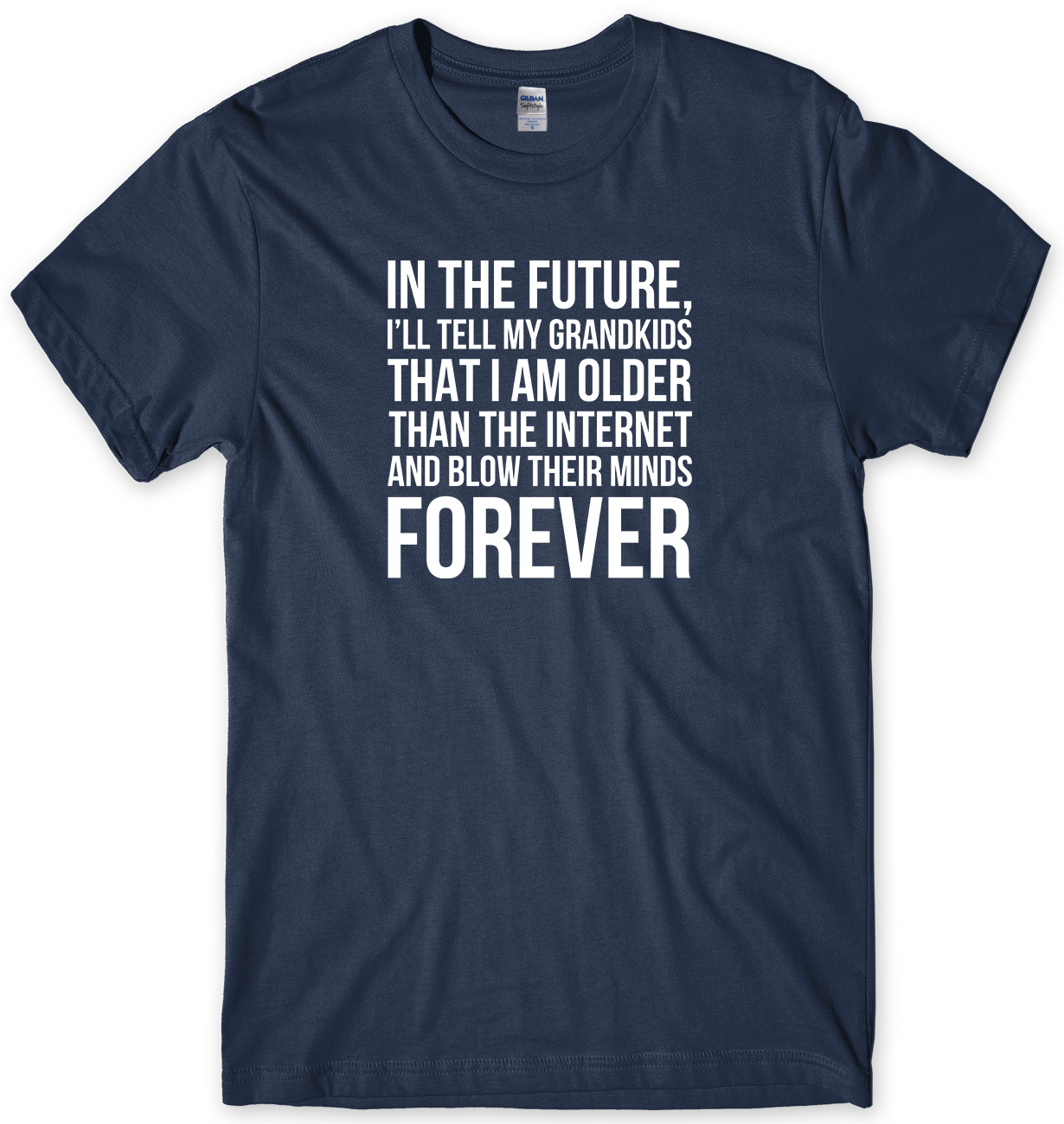 In The Future I Am Older Than The Internet Mens Funny Unisex T-Shirt - Picture 7 of 10