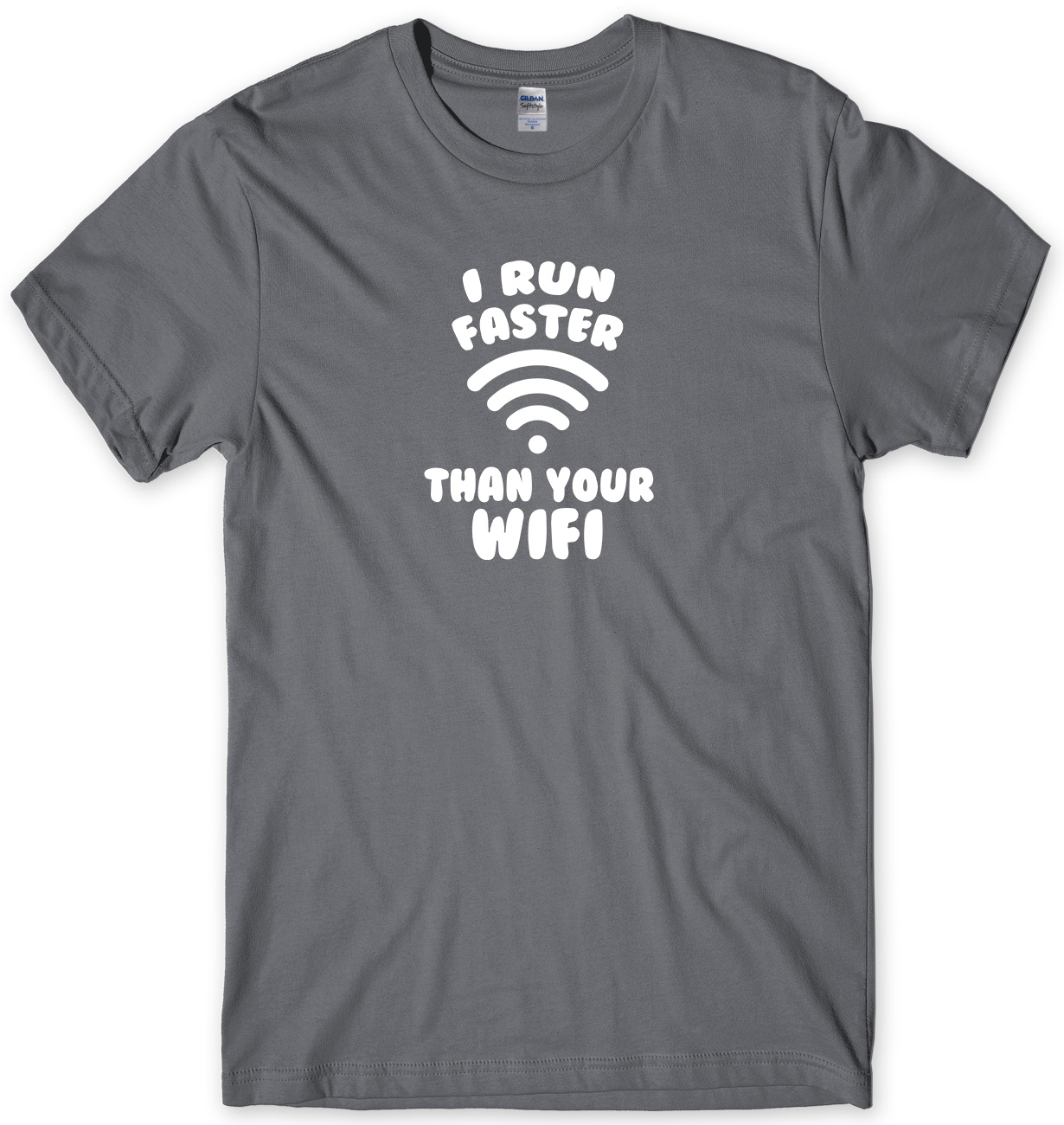 I Run Faster Than Your Wifi Divertida Camiseta Unisex para Hombre - Imagen 10 de 10