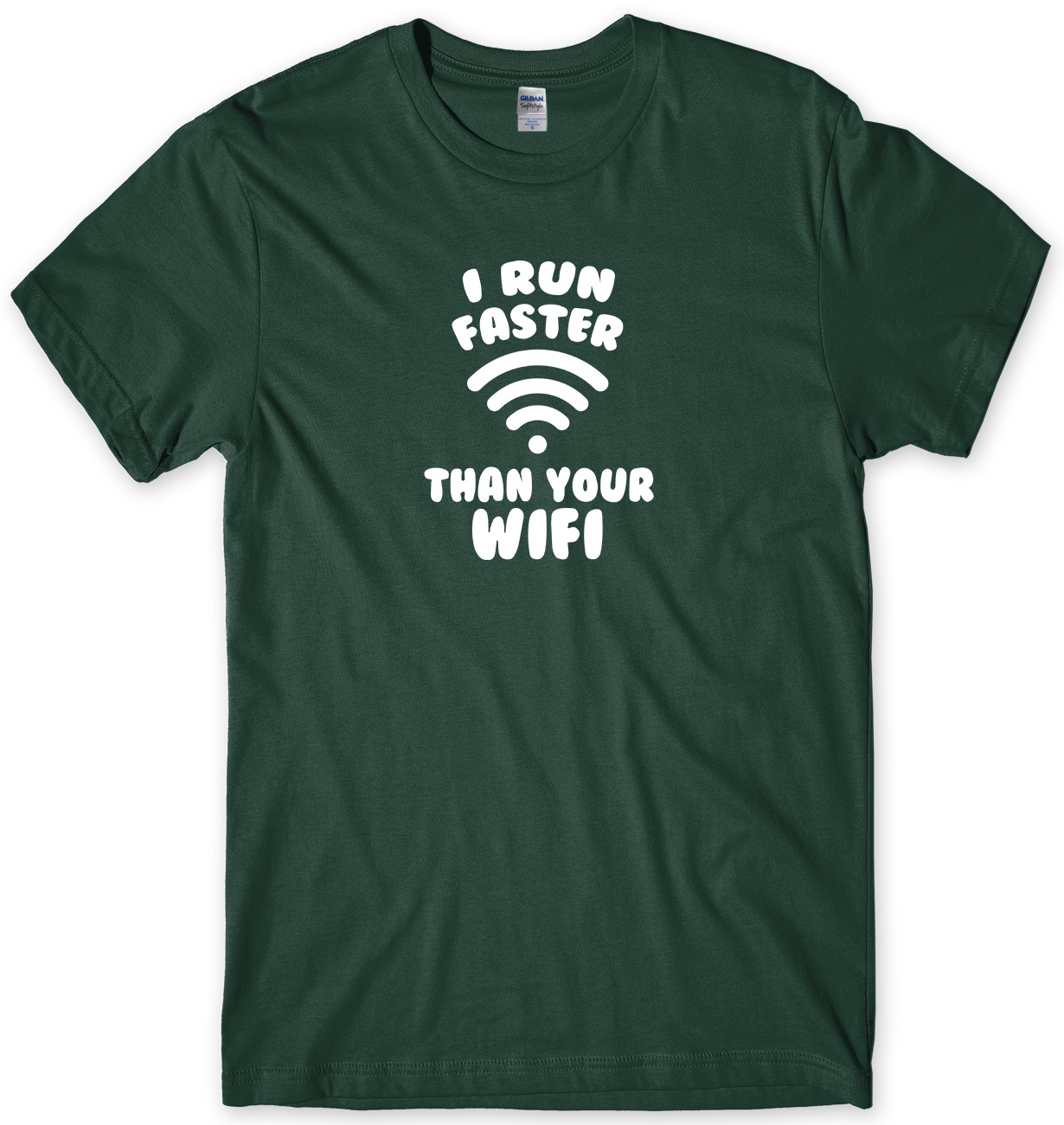 I Run Faster Than Your Wifi Divertida Camiseta Unisex para Hombre - Imagen 8 de 10