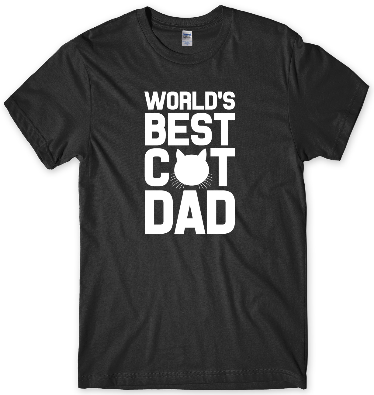 mens shirts world&#039;s best cat dad shirt