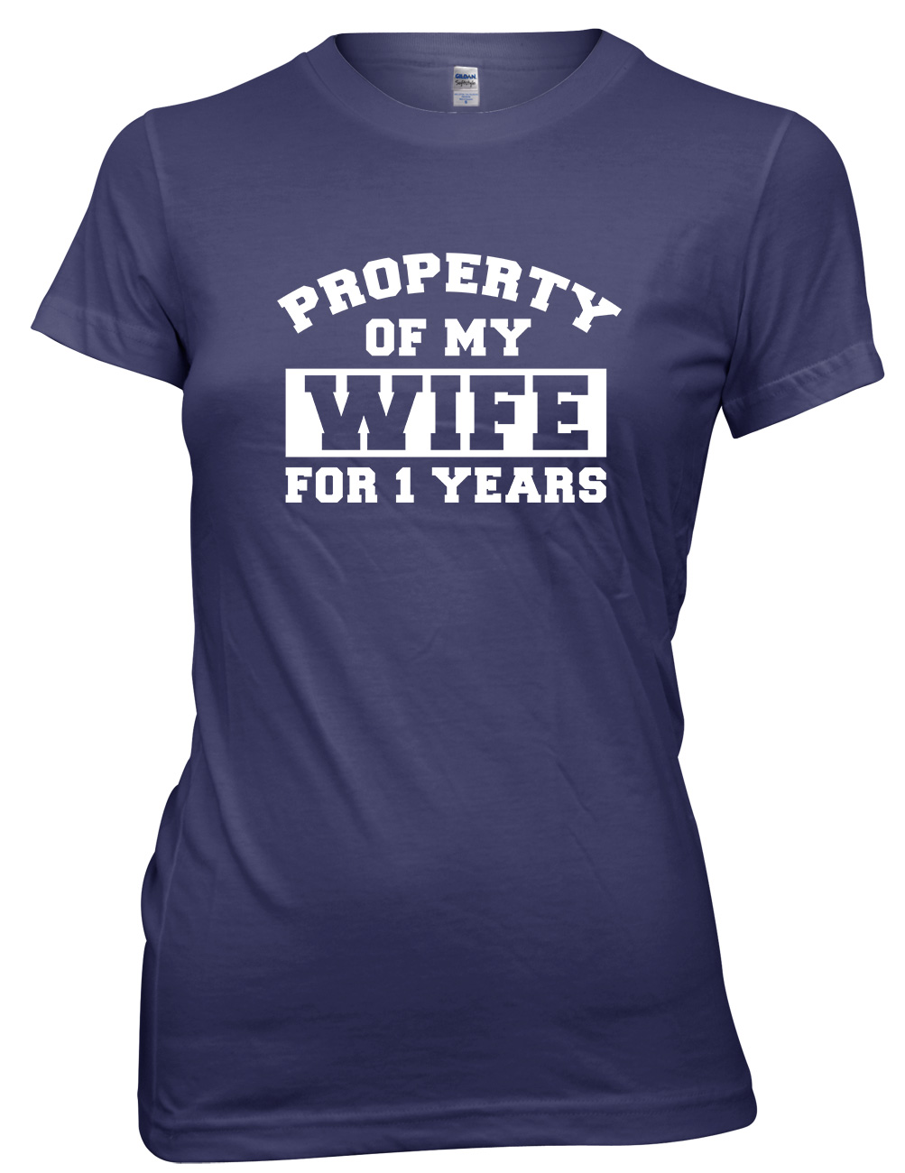Property Of My Wife For 1 Years Funny Womens Ladies T-Shirt - Picture 7 of 8