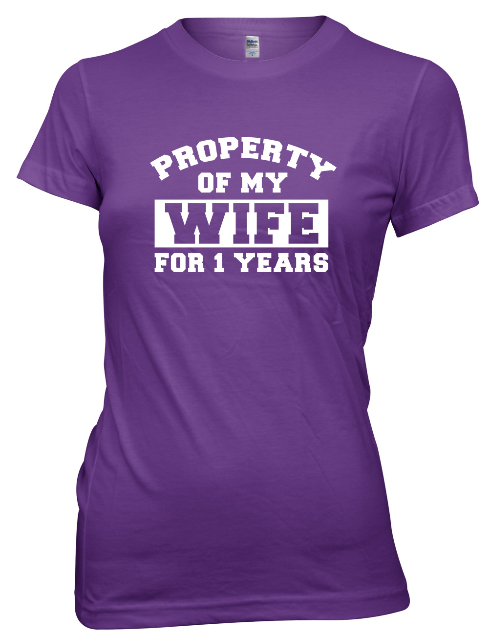 Property Of My Wife For 1 Years Funny Womens Ladies T-Shirt - Picture 8 of 8