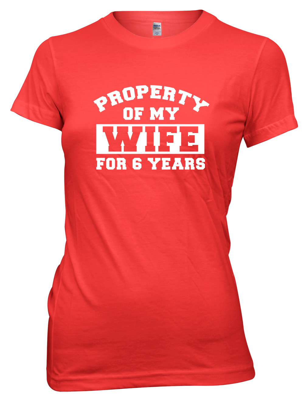 Property Of My Wife For 6 Years Funny Womens Ladies T-Shirt - Picture 4 of 8