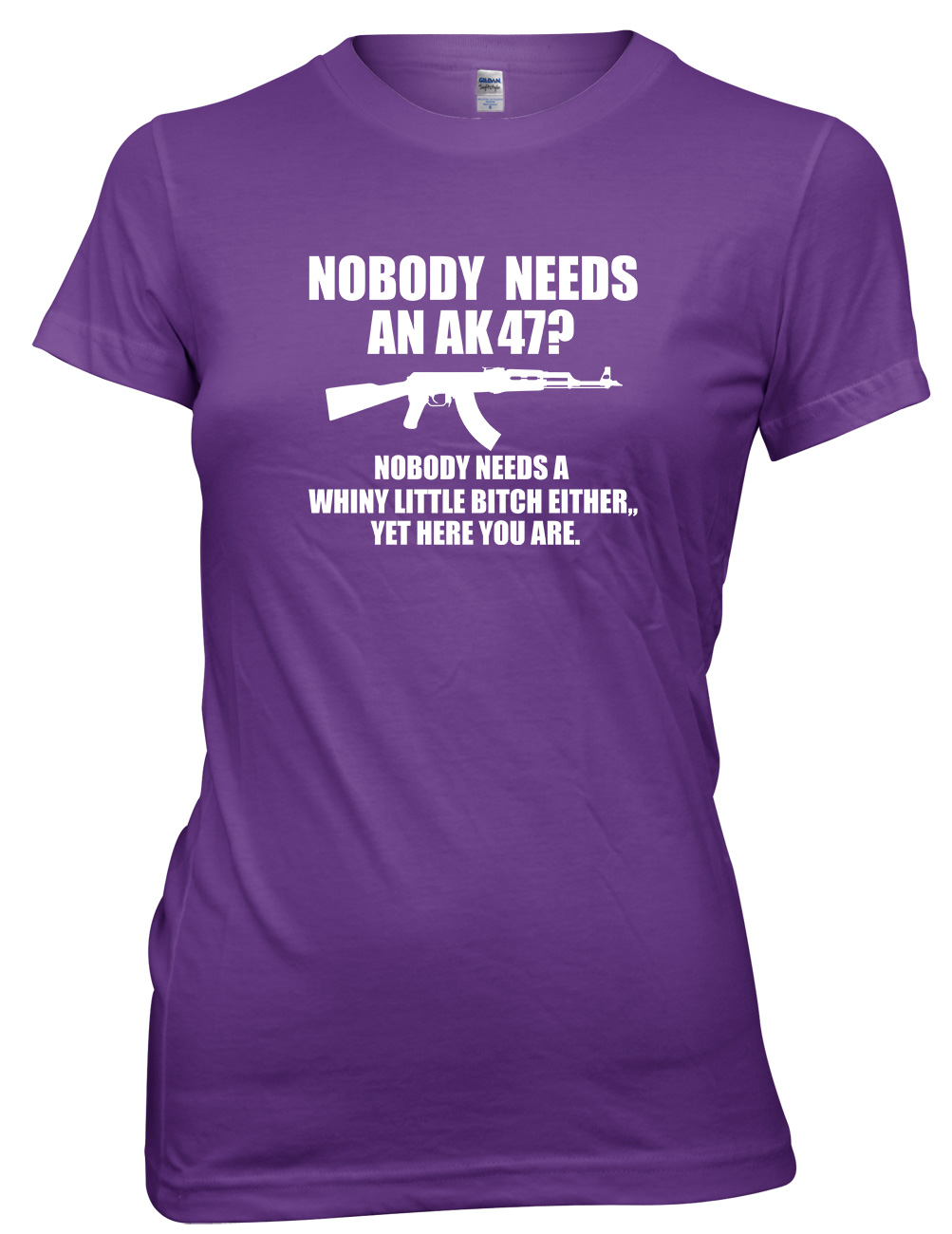 ¿Nadie necesita un AK47? Divertida camiseta para mujer y dama - Imagen 8 de 8