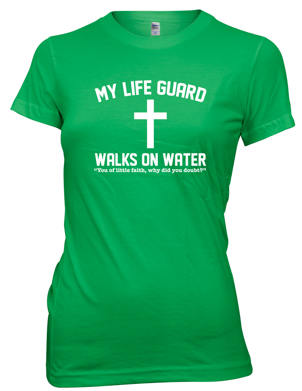 My Lifegaurd Walks On Water Funny Womens Ladies T-Shirt - Picture 5 of 8