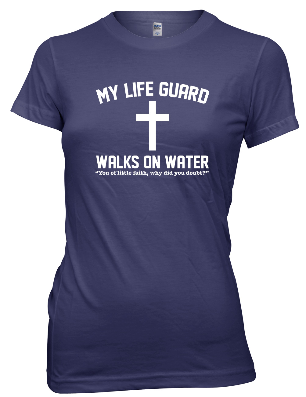 My Lifegaurd Walks On Water Funny Womens Ladies T-Shirt - Picture 7 of 8