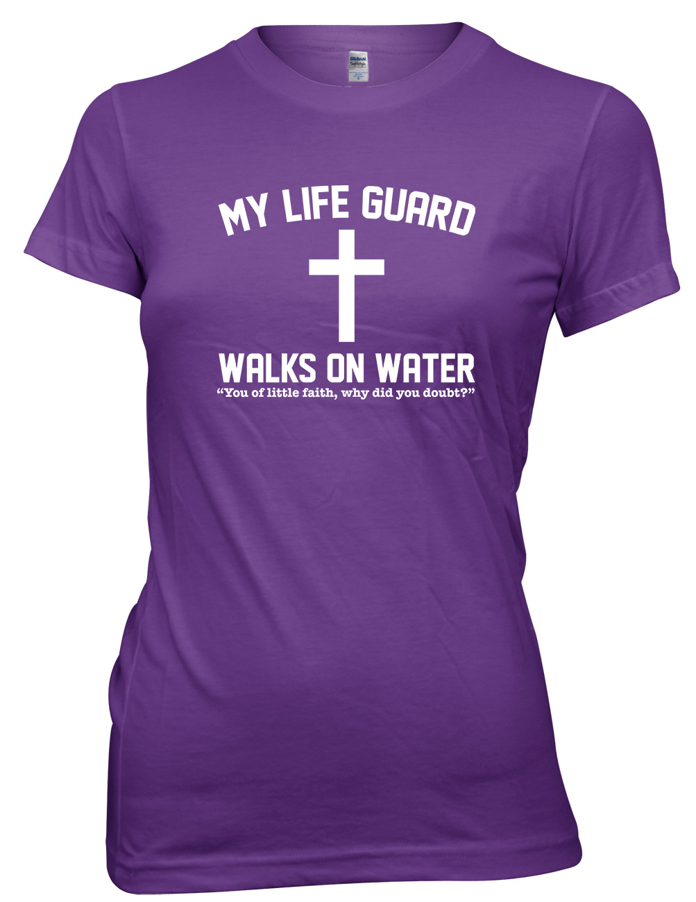 My Lifegaurd Walks On Water Funny Womens Ladies T-Shirt - Picture 8 of 8