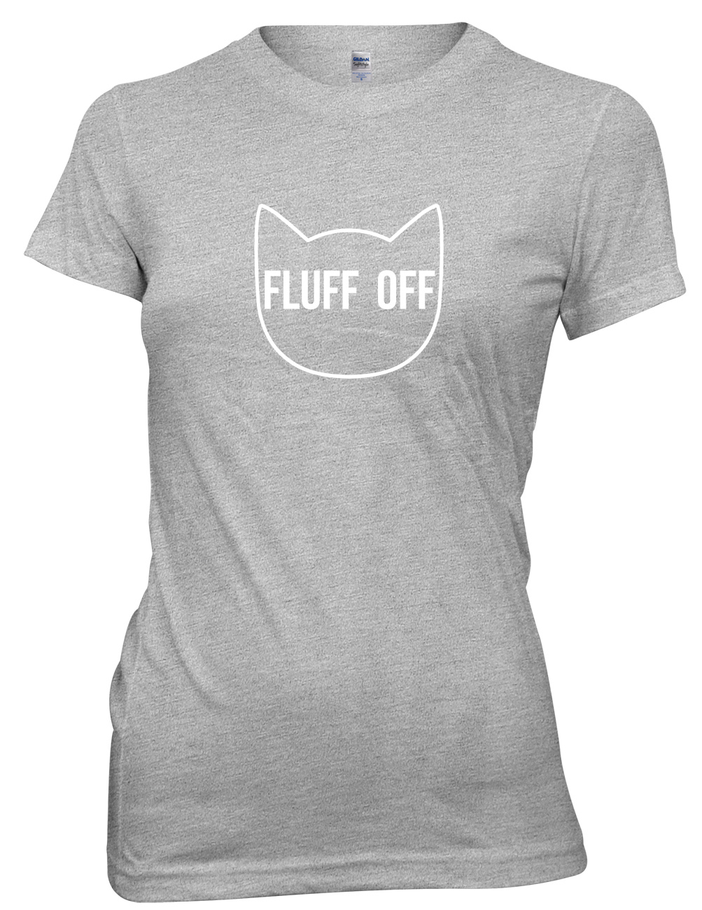 Fluff Off Katzengesicht lustiges Damen-T-Shirt - Bild 6 von 8