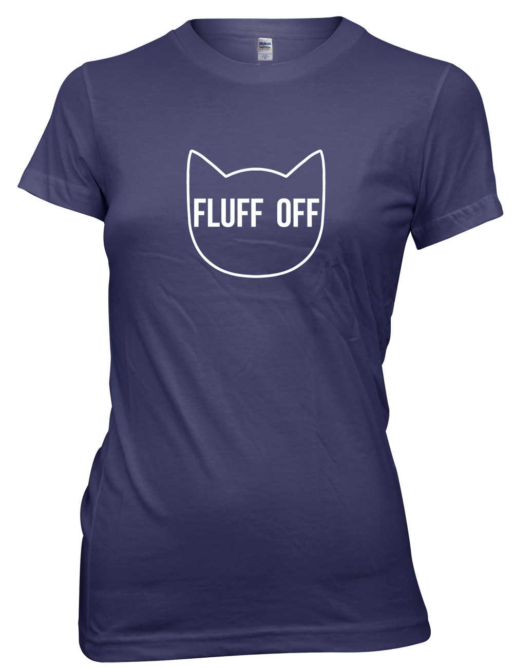 Fluff Off Katzengesicht lustiges Damen-T-Shirt - Bild 7 von 8