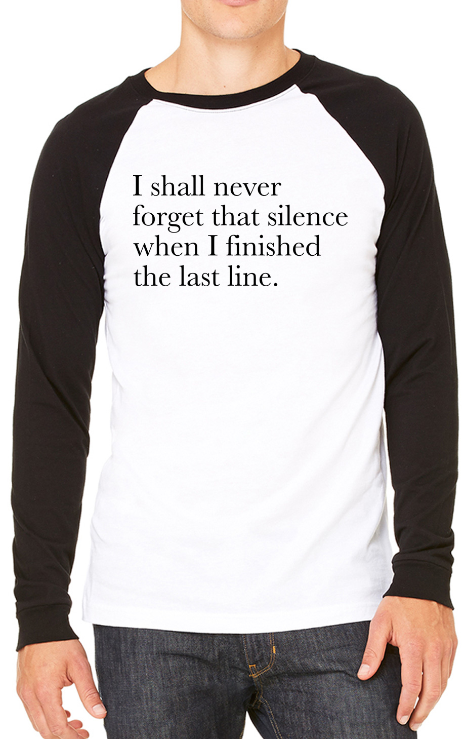 Camiseta de béisbol I Shall Never Forget That Silence Funny para hombre - Imagen 2 de 2