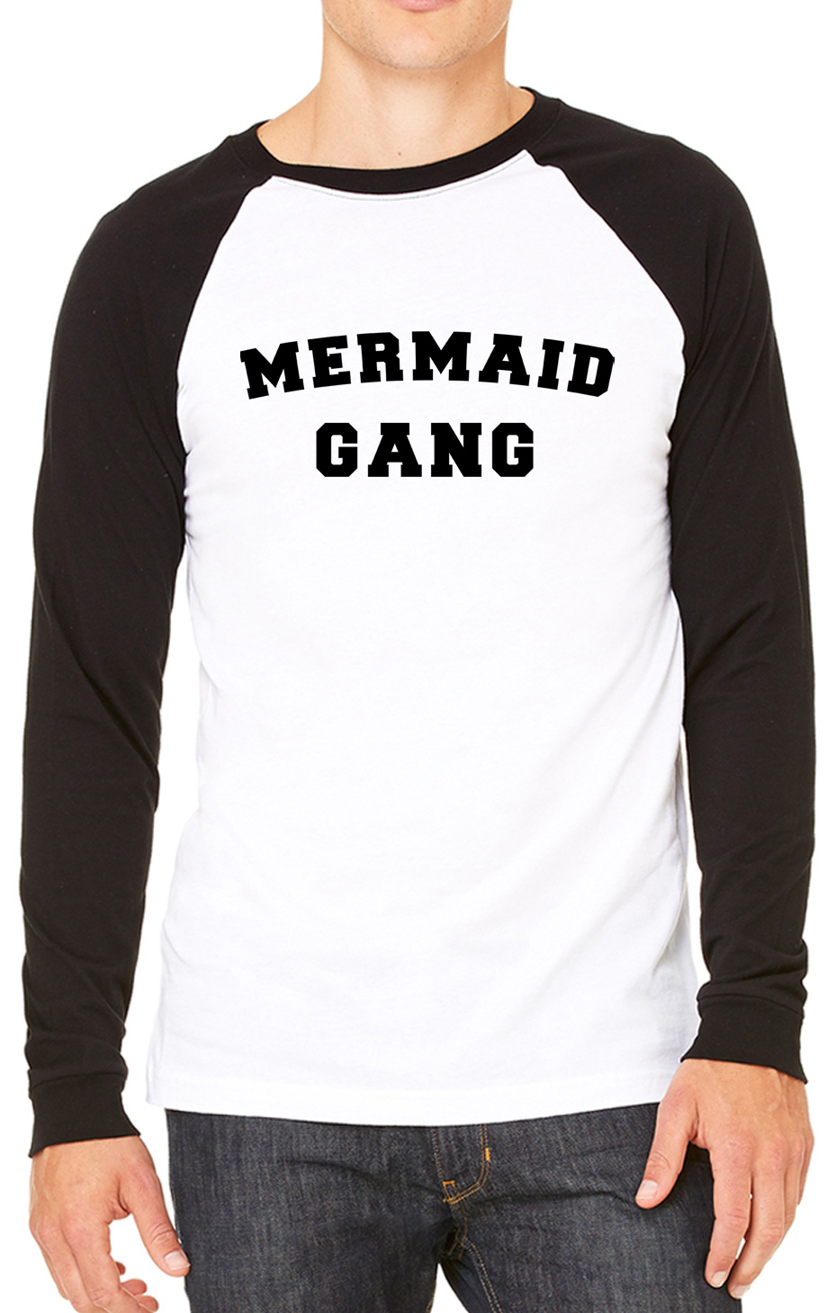 Camiseta de béisbol divertida Mermaid Gang para hombre - Imagen 2 de 2