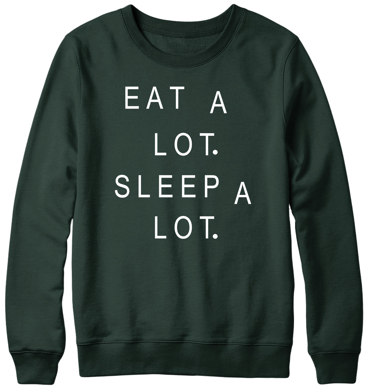 Eat A Lot Sleep A Lot Funny Mens Womens Unisex Sweatshirt - Picture 6 of 7