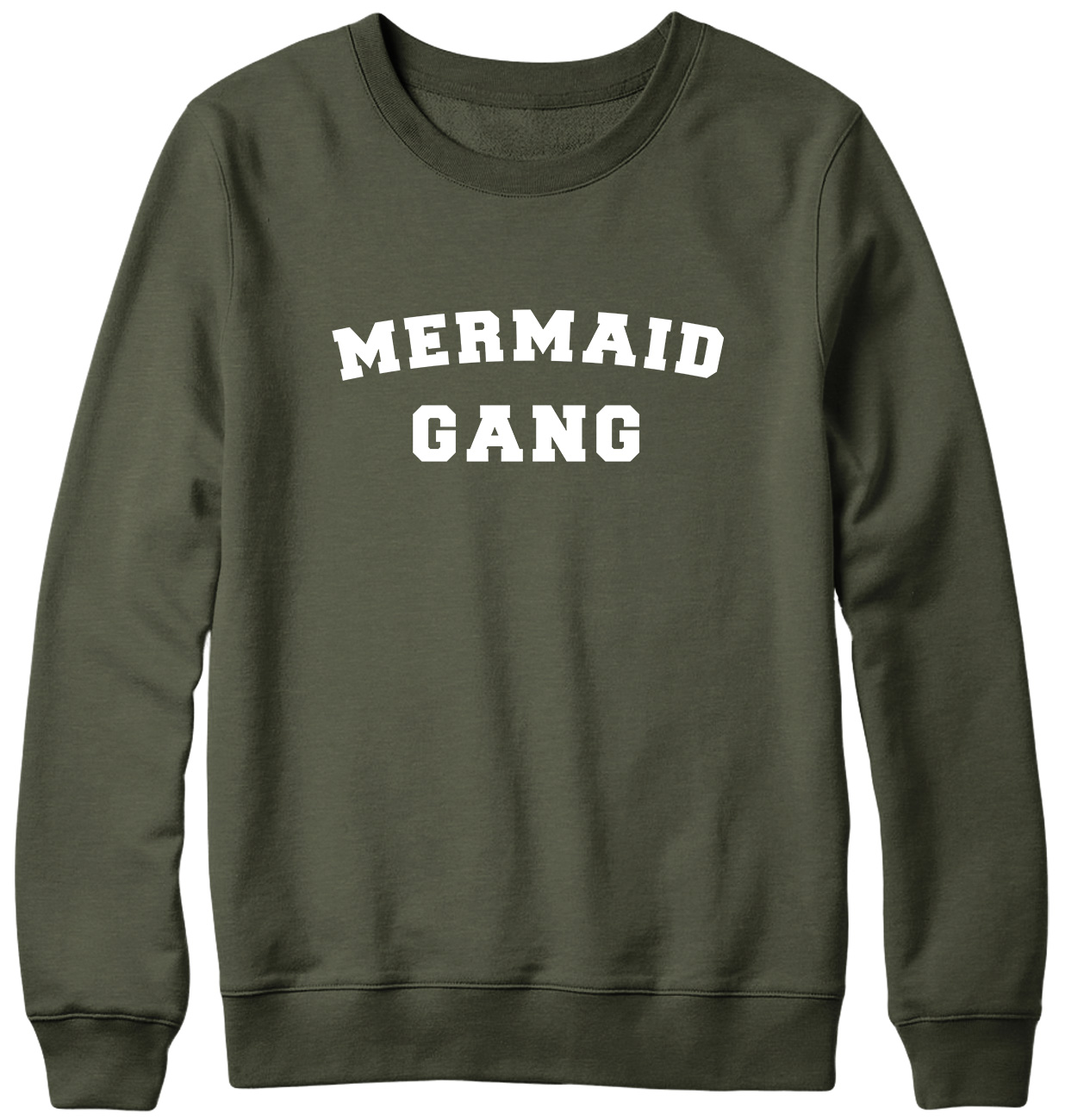 Mermaid Gang Funny Mens Womens Unisex Sweatshirt - Picture 3 of 7