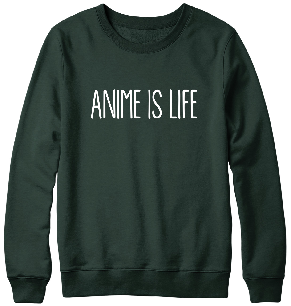 Anime Is Life Funny Mens Womens Unisex Sweatshirt - Picture 6 of 7