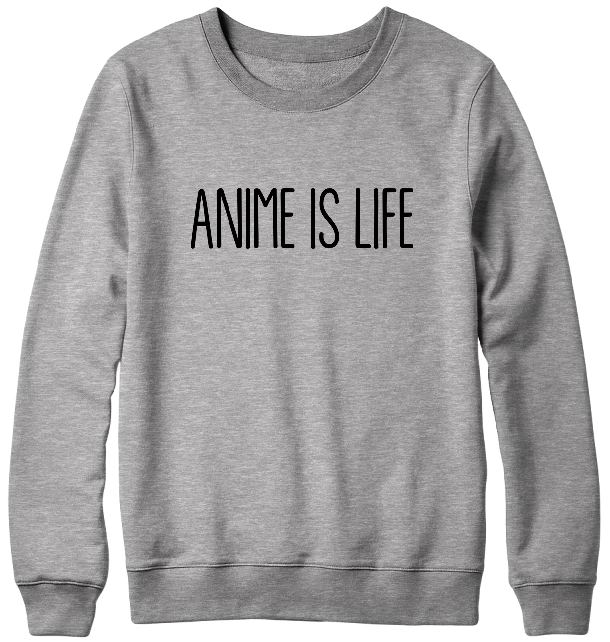 Anime Is Life Funny Mens Womens Unisex Sweatshirt - Picture 4 of 7