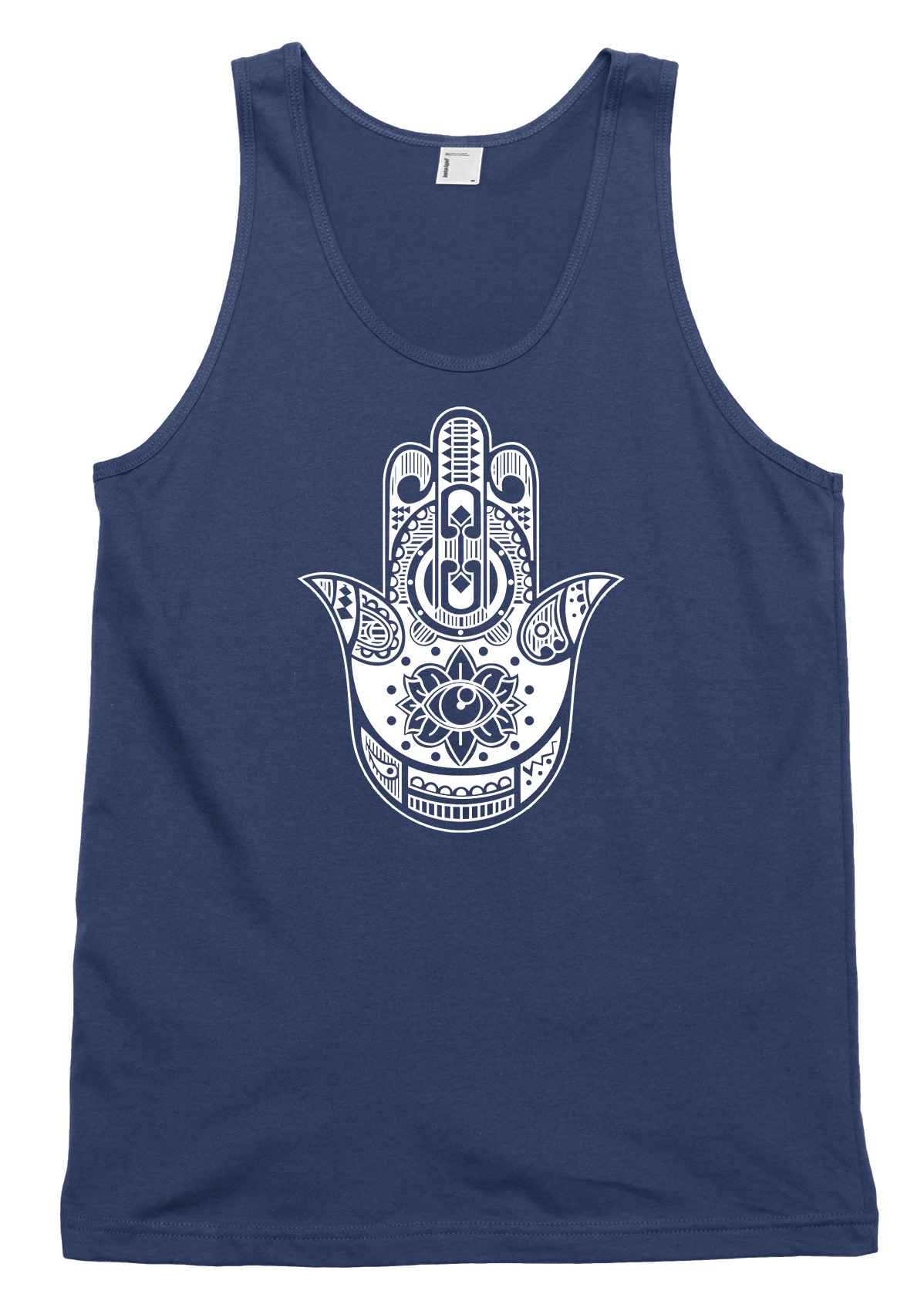 Hamsa Hand Herren Damen Trägershirt Tank Top - Bild 4 von 4