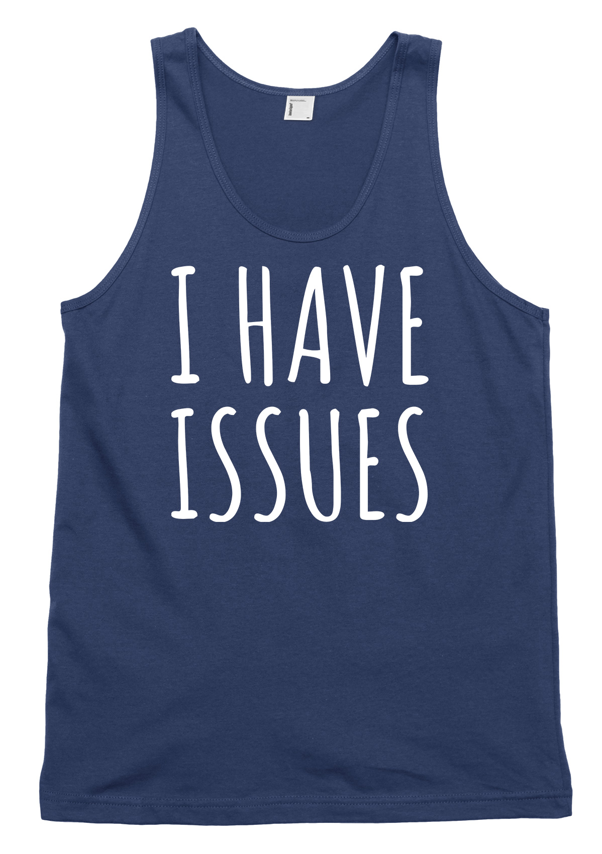 I Have Issues Funny Mens Womens Vest Tank Top - Picture 4 of 4