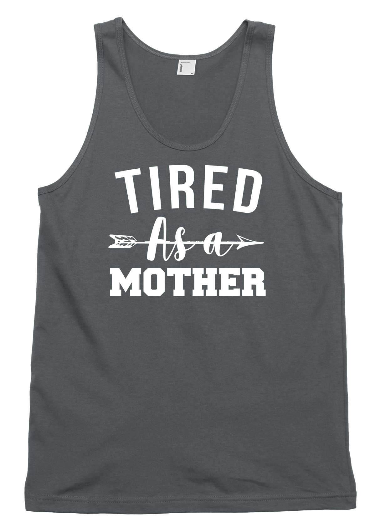 Tired As A Mother Funny Mens Womens Vest Tank Top - Picture 3 of 4
