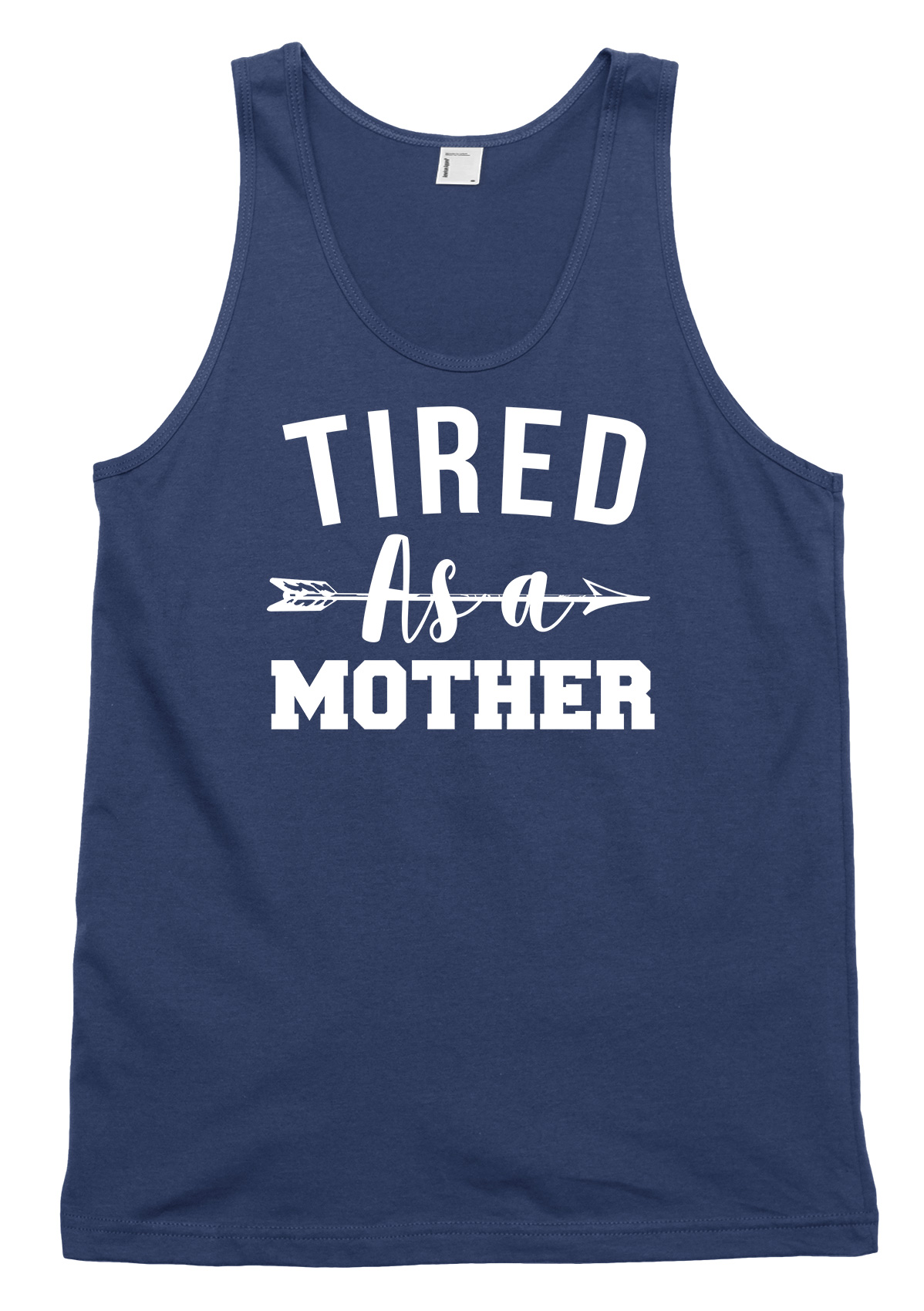 Tired As A Mother Funny Mens Womens Vest Tank Top - Picture 4 of 4