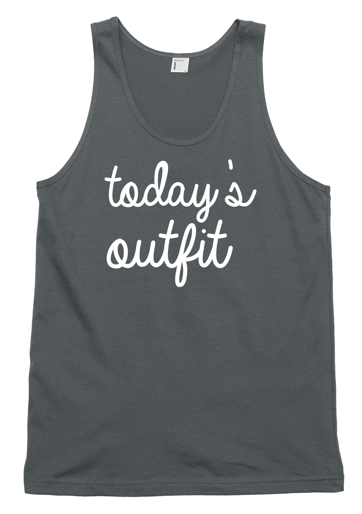 Today's Outfit Funny Mens Womens Vest Tank Top - Picture 3 of 4