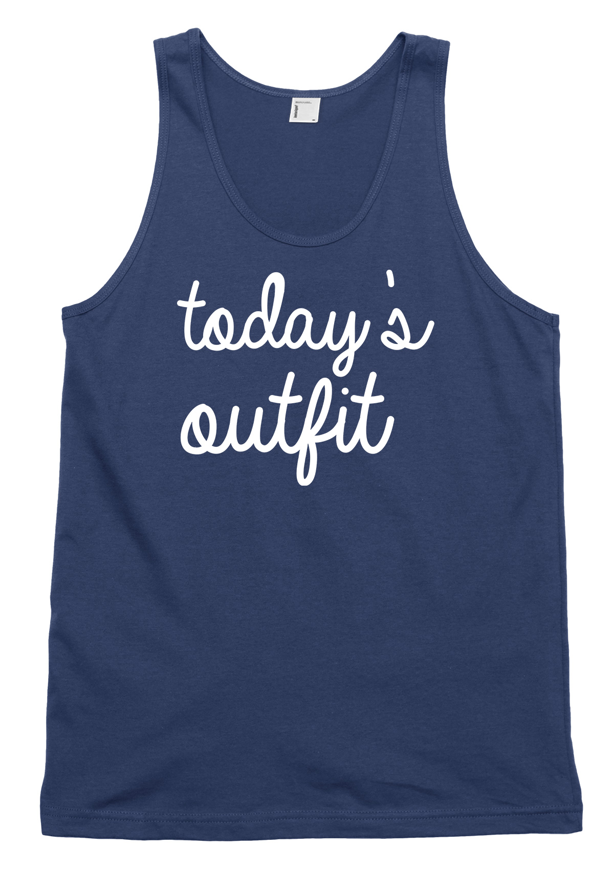 Today's Outfit Funny Mens Womens Vest Tank Top - Picture 4 of 4