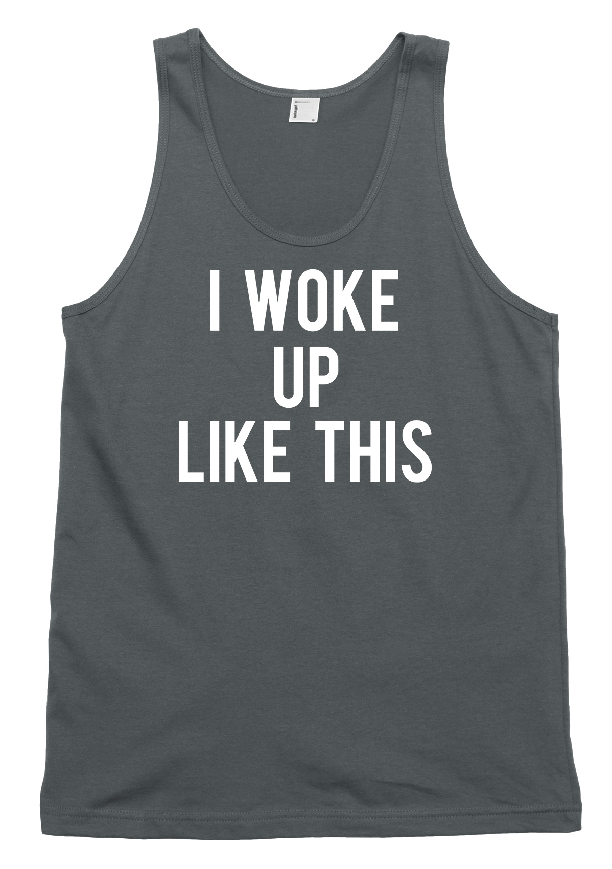 I Woke Up Like This Mens Womens Vest Tank Top - Picture 3 of 4