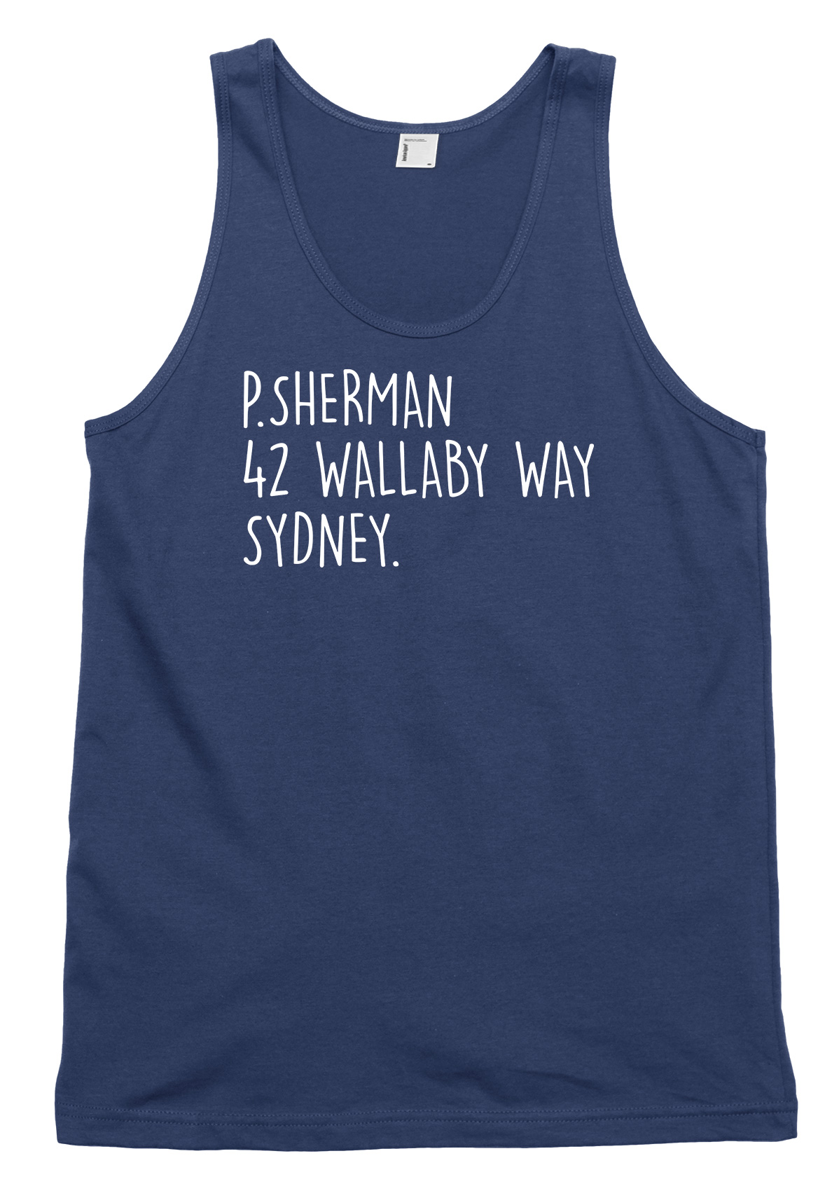 P.Sherman 42 Wallaby Way Sydney. Mens Womens Vest Tank Top - Picture 4 of 4