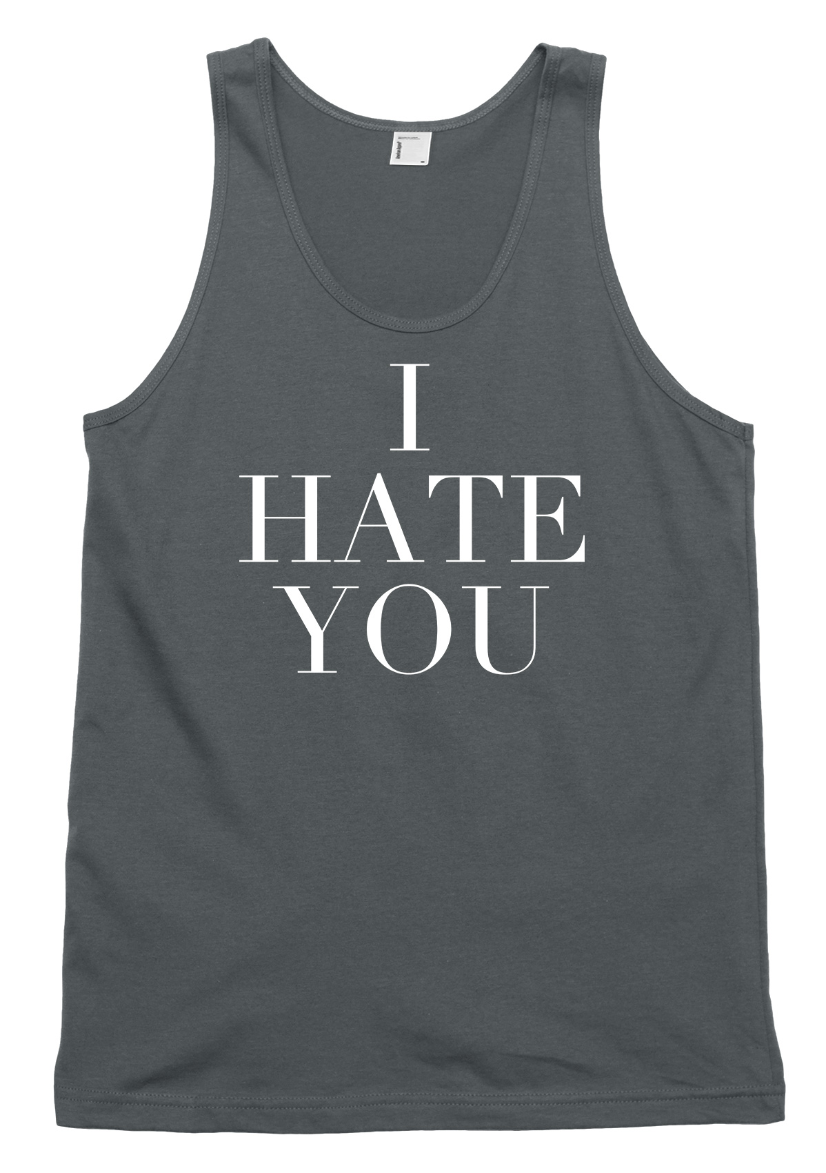 I Hate You lustig Herren Damen Weste Tank Top - Bild 3 von 4