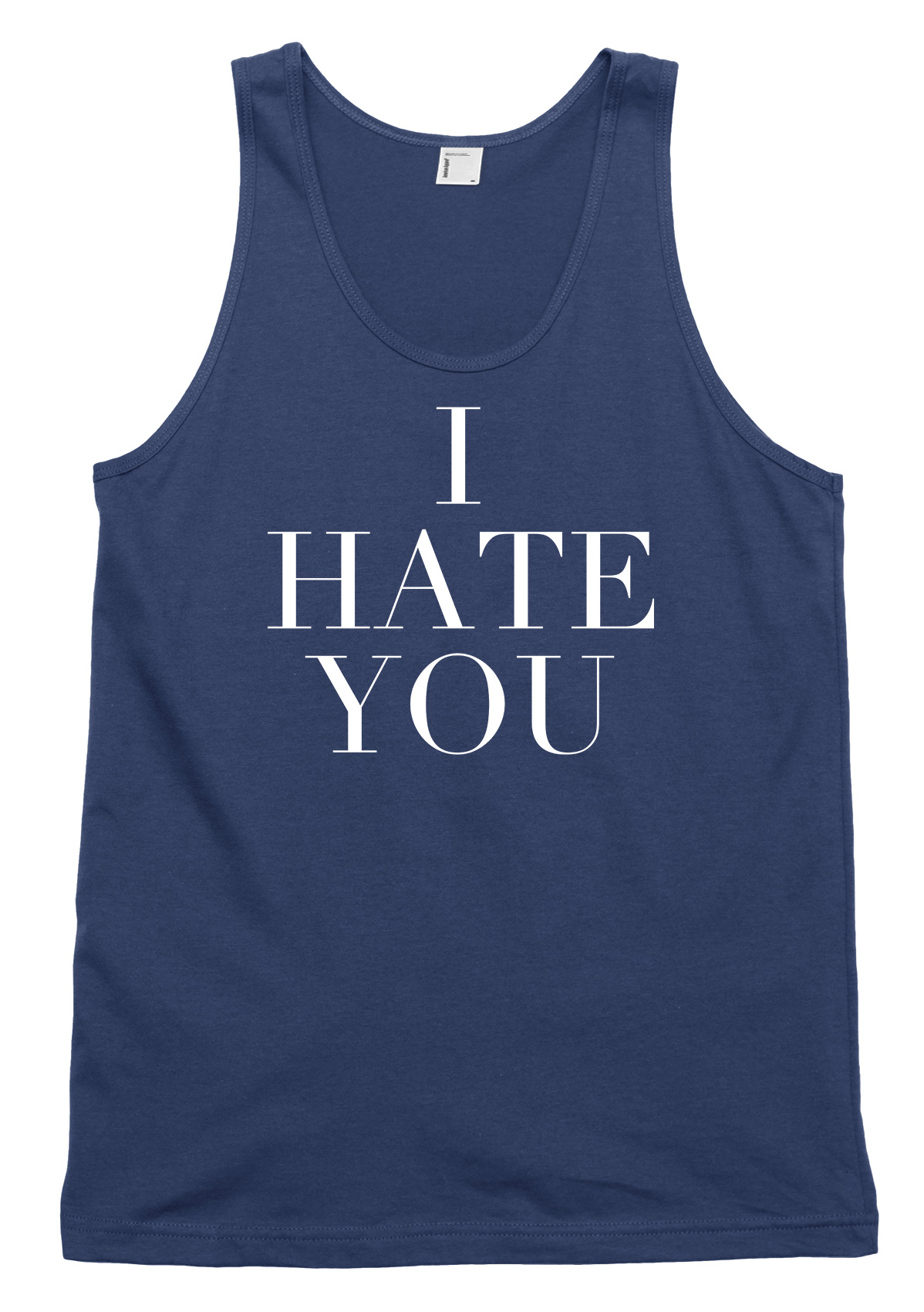 I Hate You lustig Herren Damen Weste Tank Top - Bild 4 von 4