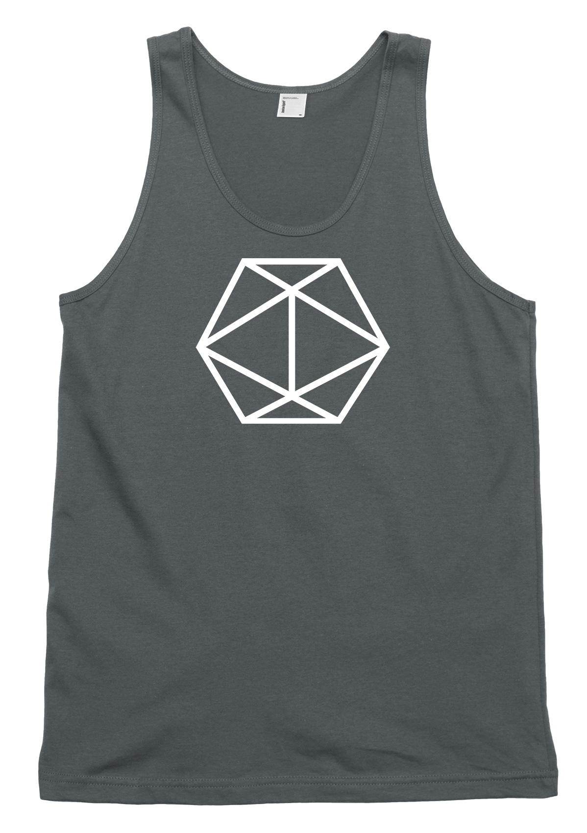 Geometric 3D Hexagon Herren Damen Trägershirt Tank Top - Bild 3 von 4