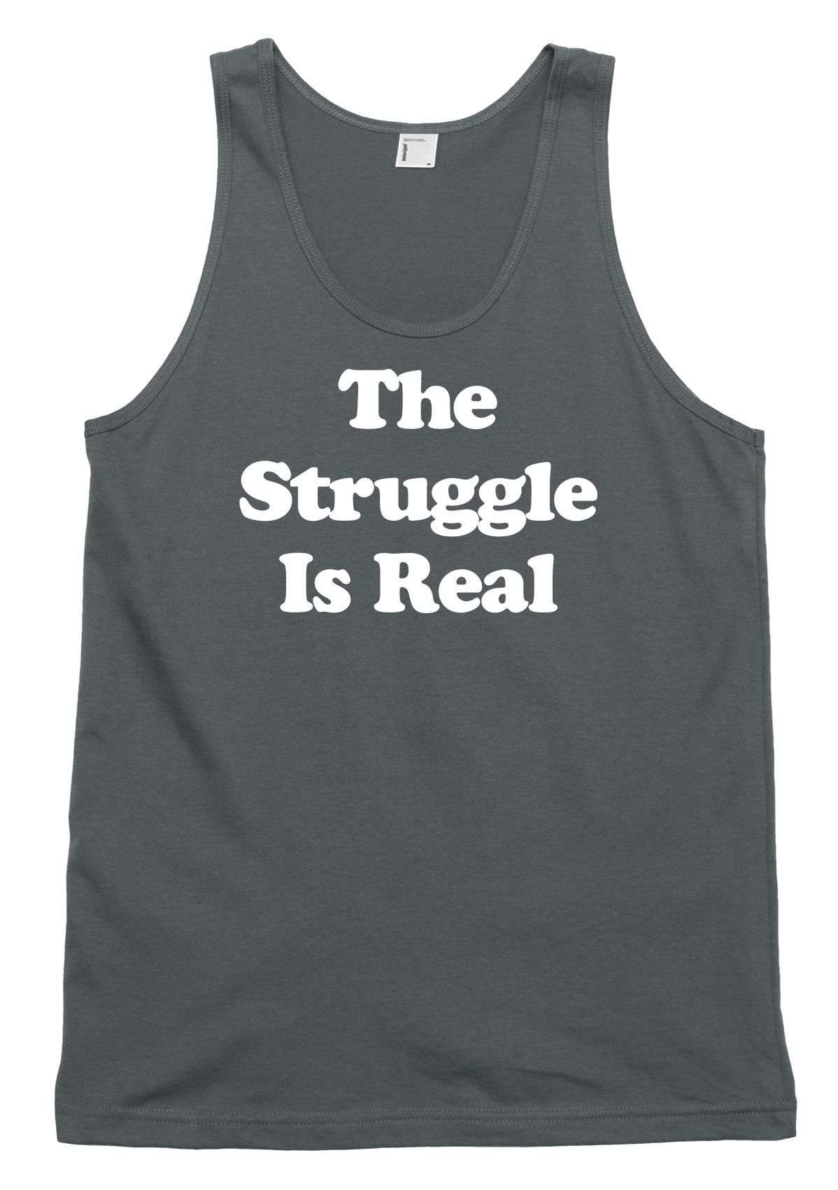 The Struggle Is Real Funny Mens Womens Vest Tank Top - Picture 3 of 4