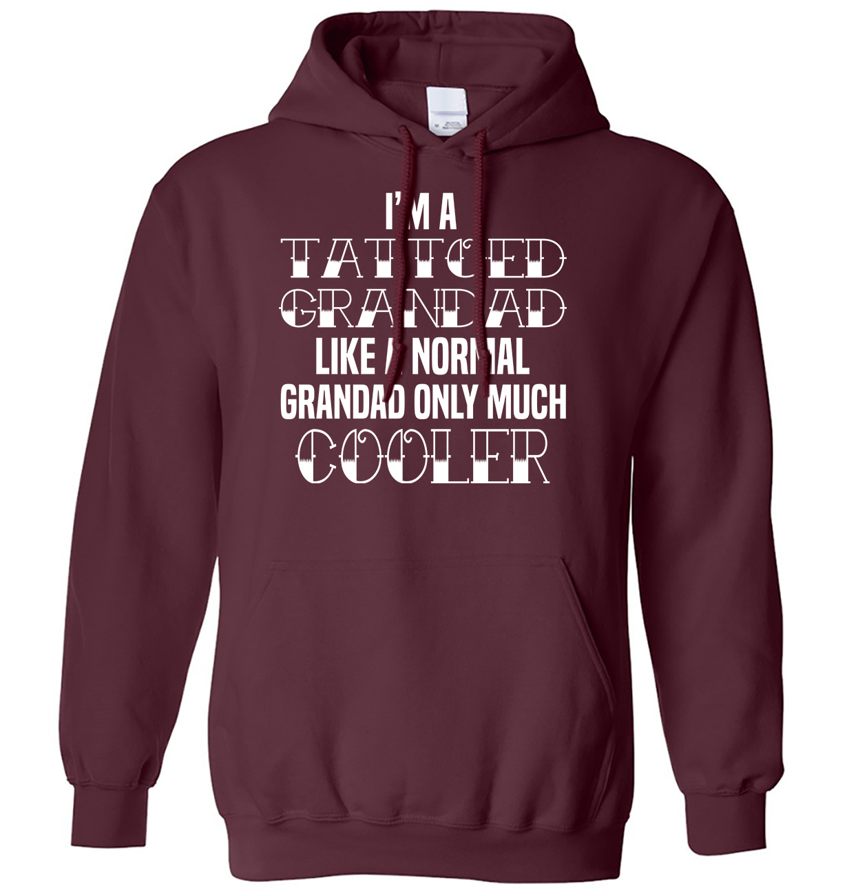 Sudadera con capucha I'm A Tattoed Grandad Like A Normal solo mucho más fresca para hombre y mujer - Imagen 4 de 7