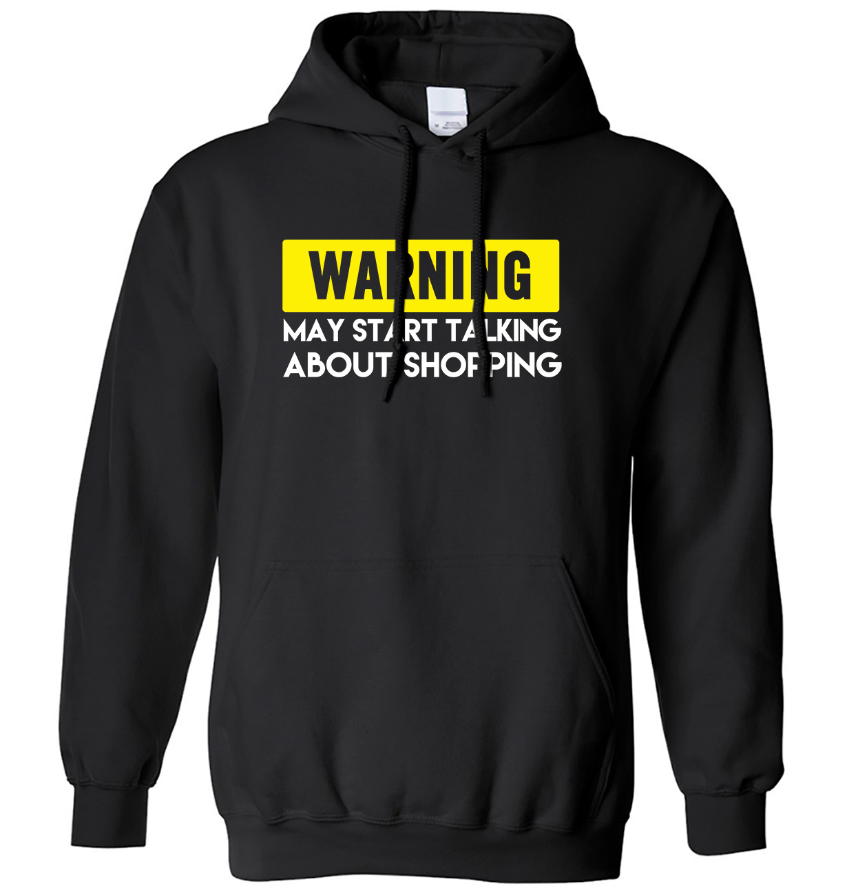 Warning May Start Talking About Shopping Mens Womens Hoodie - Picture 2 of 7