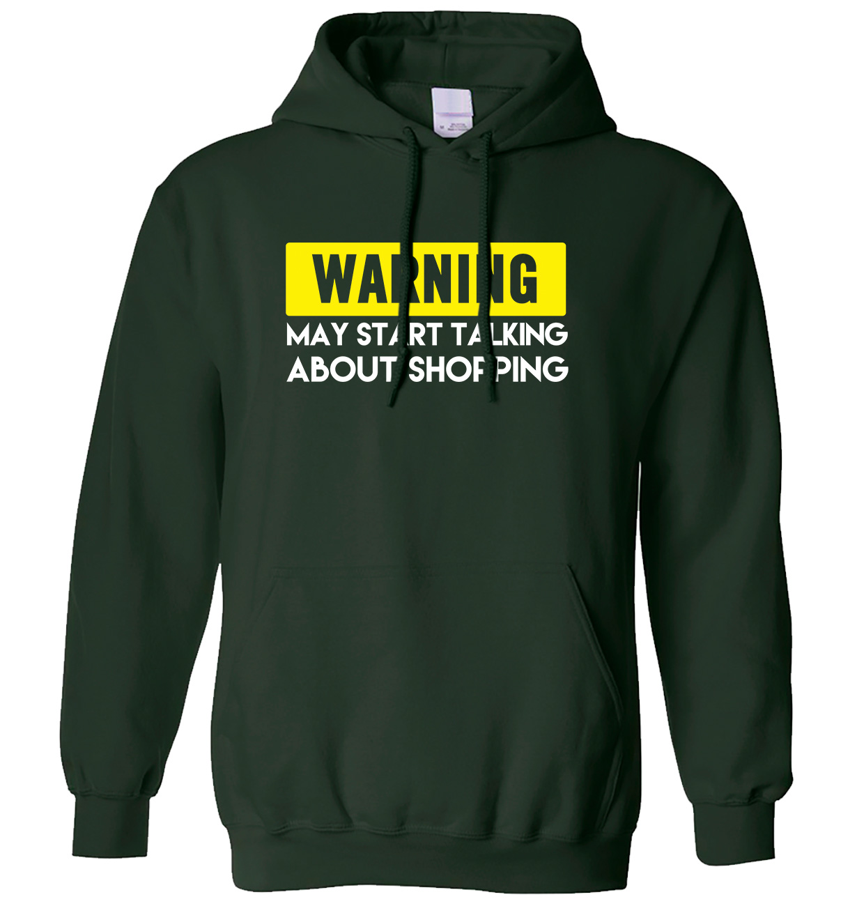 Warning May Start Talking About Shopping Mens Womens Hoodie - Picture 5 of 7