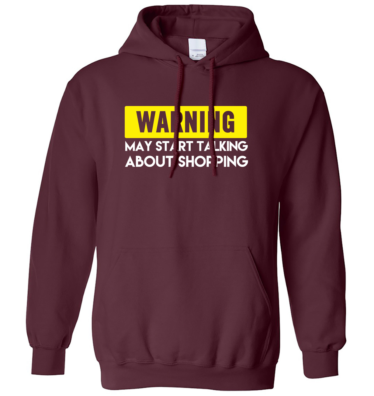 Warning May Start Talking About Shopping Mens Womens Hoodie - Picture 4 of 7