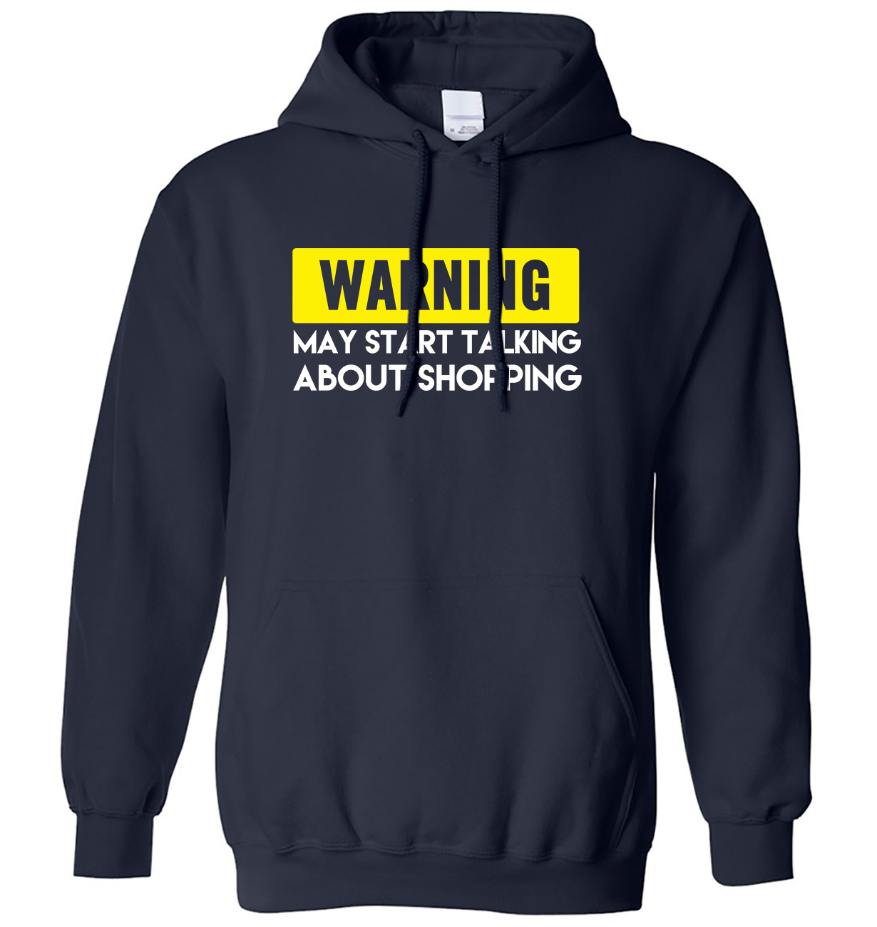 Warning May Start Talking About Shopping Mens Womens Hoodie - Picture 7 of 7
