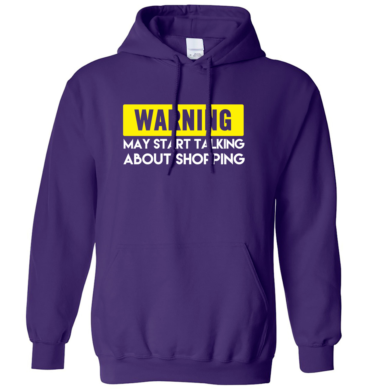 Warning May Start Talking About Shopping Mens Womens Hoodie - Picture 6 of 7