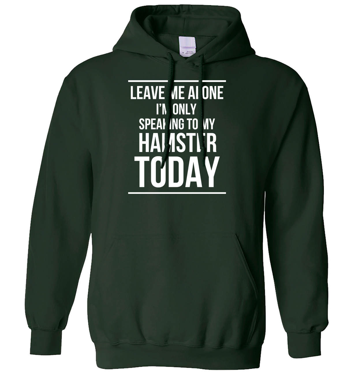 Sudadera con capucha Leave Me Alone I'm Only Speaking To My Hamster Today para hombre y mujer - Imagen 5 de 7