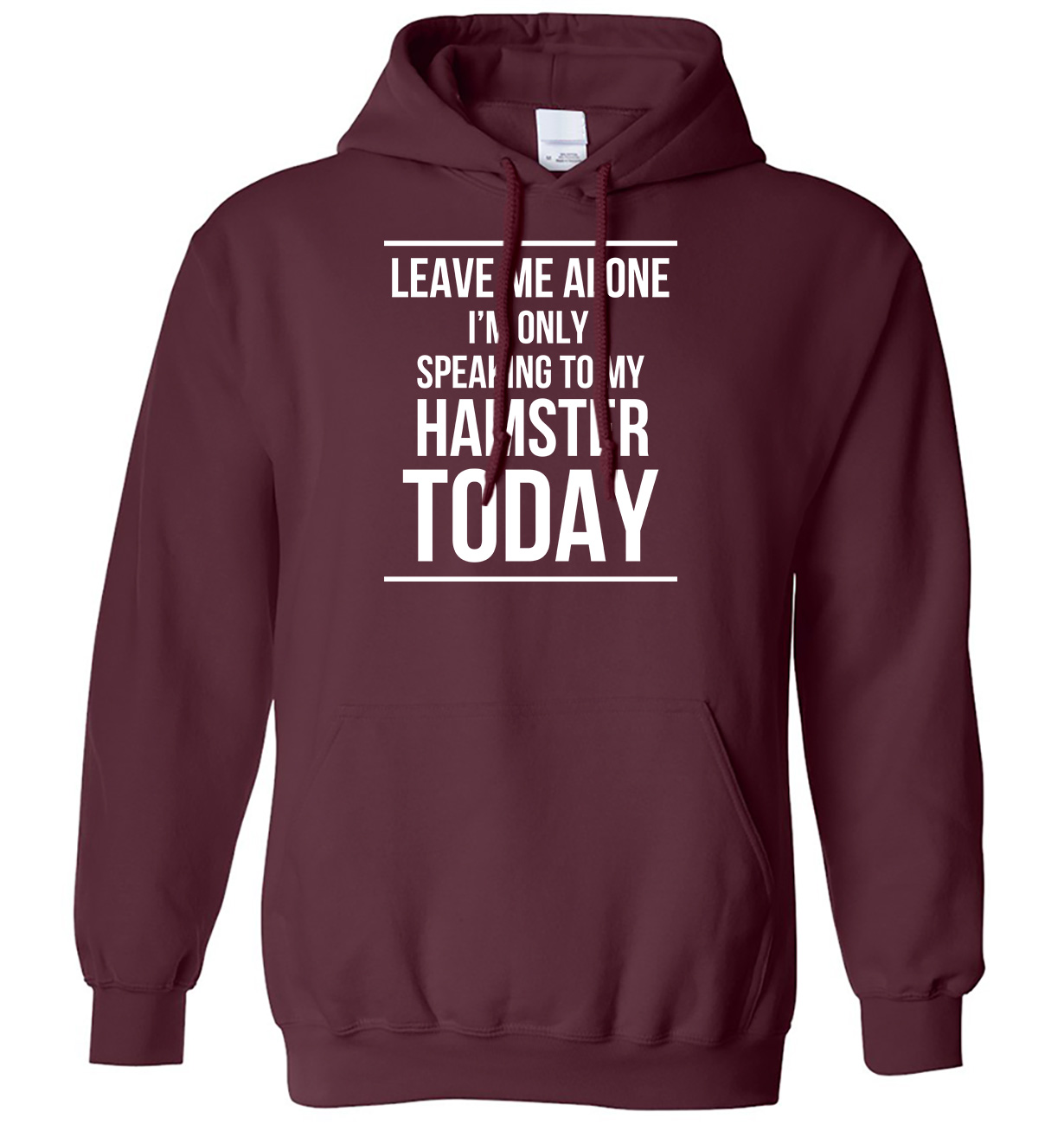 Sudadera con capucha Leave Me Alone I'm Only Speaking To My Hamster Today para hombre y mujer - Imagen 4 de 7
