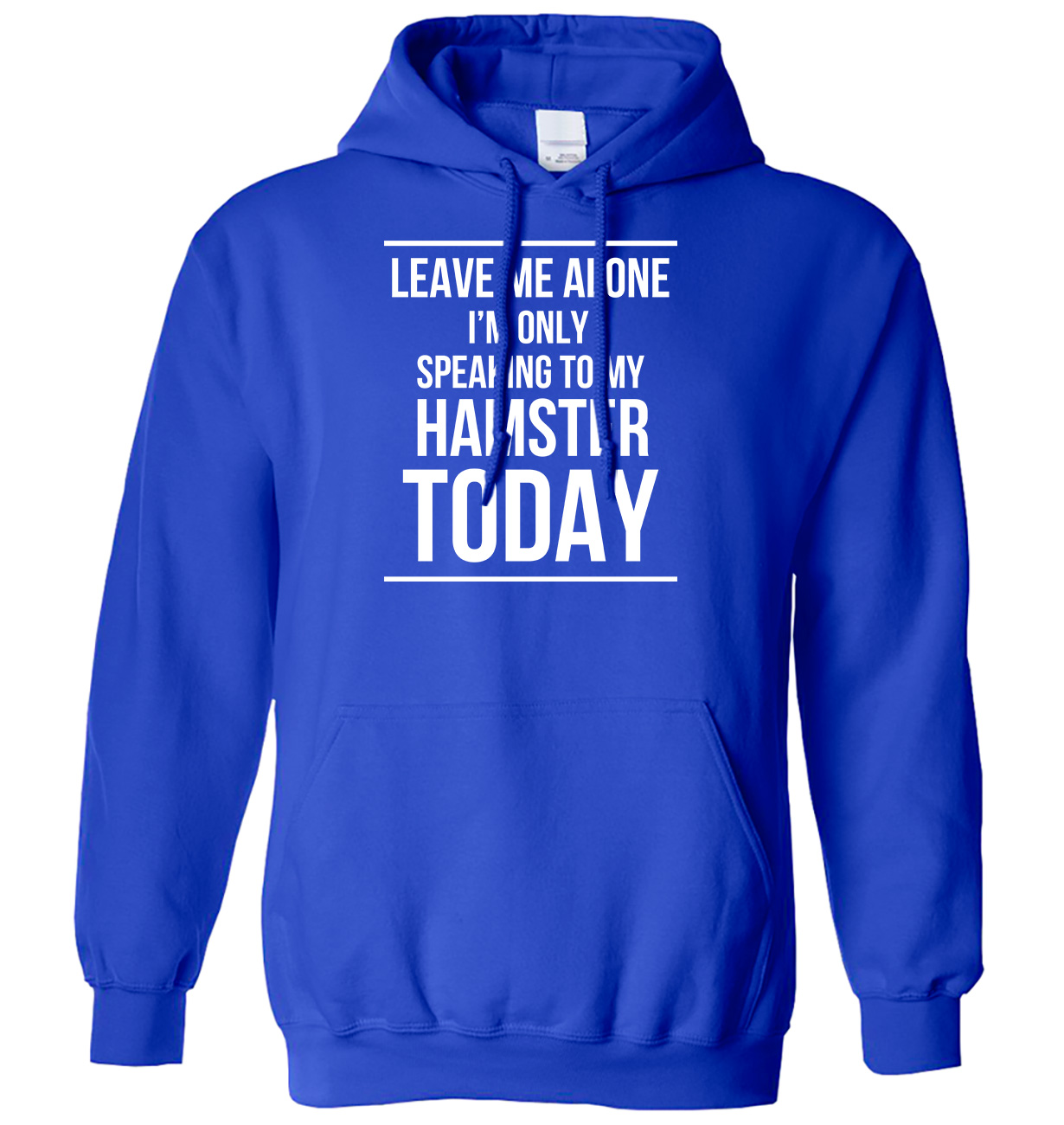 Sudadera con capucha Leave Me Alone I'm Only Speaking To My Hamster Today para hombre y mujer - Imagen 3 de 7
