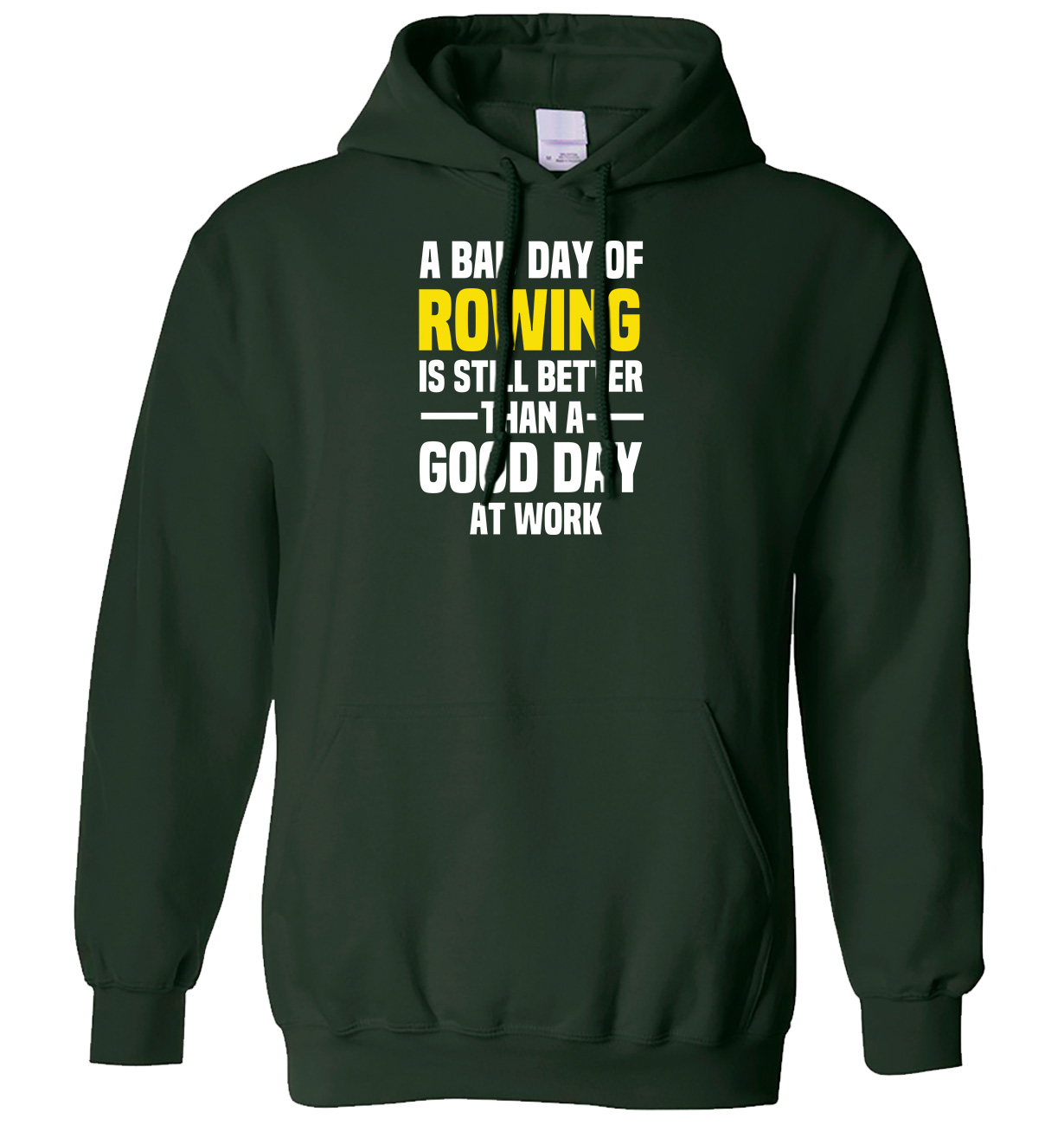 A Bad Day of Rudern ist immer noch besser als ein guter Tag bei der Arbeit Herren Damen Hoodie - Bild 5 von 7