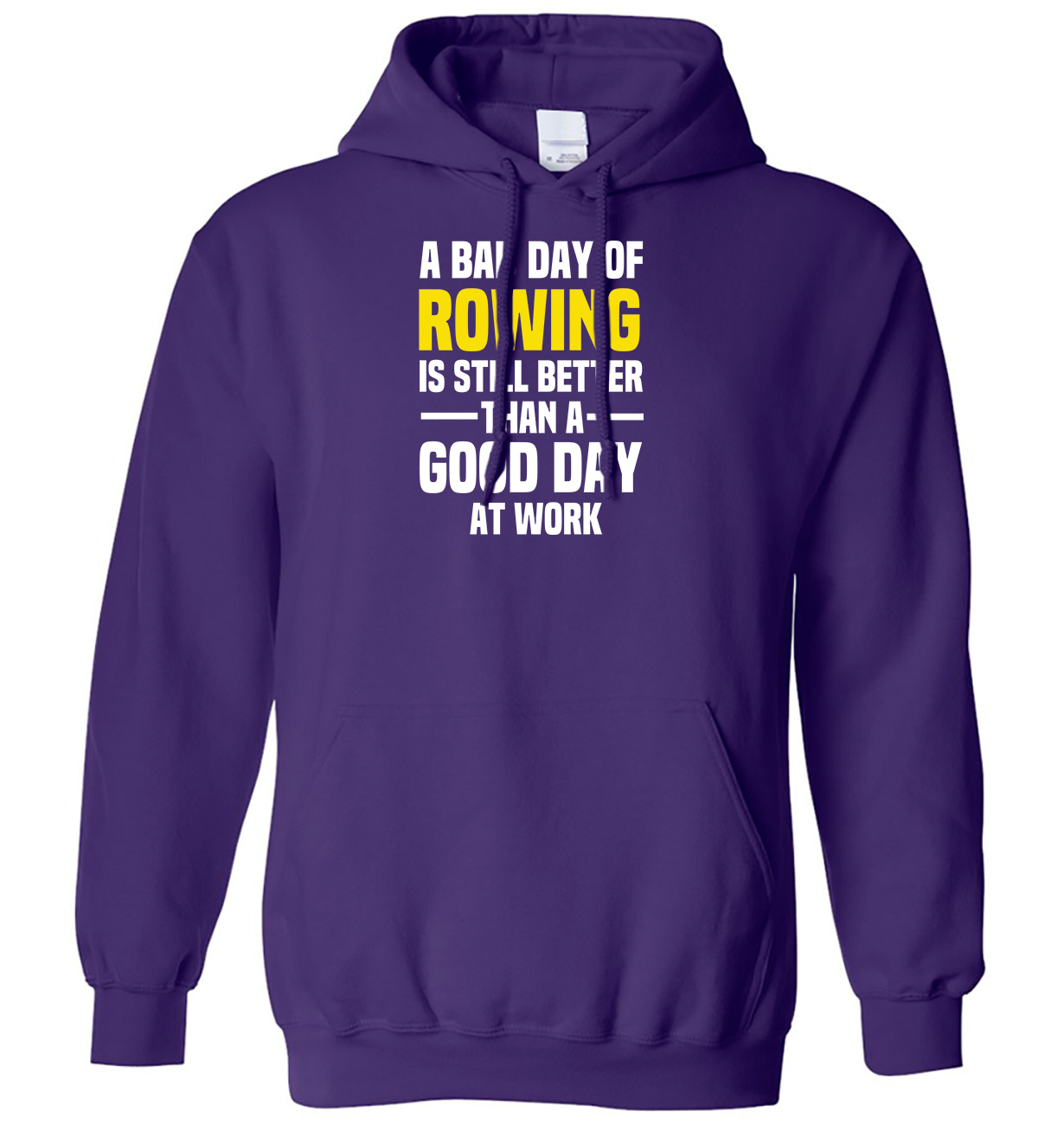 A Bad Day of Rudern ist immer noch besser als ein guter Tag bei der Arbeit Herren Damen Hoodie - Bild 6 von 7
