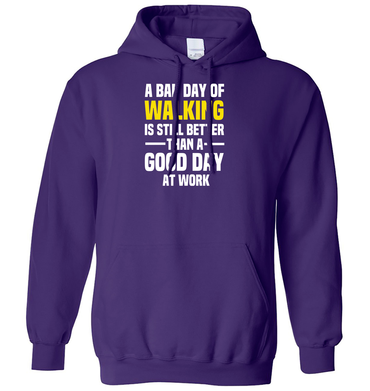 Sudadera con capucha A Bad Day of Walking sigue siendo mejor que un buen día en el trabajo para hombres y mujeres - Imagen 6 de 7